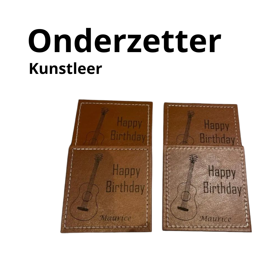 Onderzetter, Kunstleer